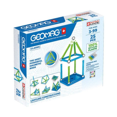 Klocki magnetyczne Classic Recycled 25 elementów GEOMAG GEO-275 Klocki magnetyczne Classic Recycled 25 elementów GEOMAG GEO-275