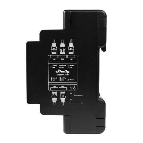 Przełącznik Ethernet z 5 portami RJ45 Shelly LAN Switch Przełącznik Ethernet z 5 portami RJ45 Shelly LAN Switch