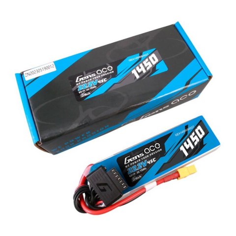 Akumulator Gens Ace G-Tech 1450mAh 22.2V 45C 6S1P Lipo z konektorem XT60 Plug Akumulator Gens Ace G-Tech 1450mAh 22.2V 45C 6S1P Lipo z konektorem XT60 Plug