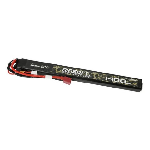 Akumulator Gens ace 25C 1400mAh 3S1P 11.1V Airsoft Gun Lipo z konektorem T Plug Akumulator Gens ace 25C 1400mAh 3S1P 11.1V Airsoft Gun Lipo z konektorem T Plug