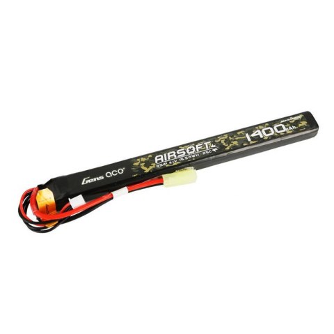 Akumulator Gens ace 25C 1400mAh 3S1P 11.1V Airsoft Gun Lipo z konektorem mini Tamiya Plug Akumulator Gens ace 25C 1400mAh 3S1P 11.1V Airsoft Gun Lipo z konektorem mini Tamiya Plug