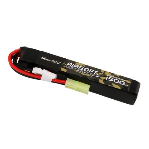 Akumulator Gens ace 25C 1500mAh 3S1P 11.1V Airsoft Gun Lipo z konektorem mini Tamiya Plug Akumulator Gens ace 25C 1500mAh 3S1P 11.1V Airsoft Gun Lipo z konektorem mini Tamiya Plug