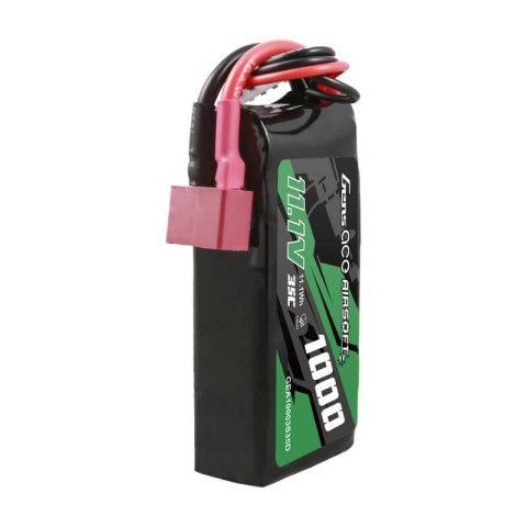 Akumulator Gens ace 35C 1000mAh 3S1P 11.1V Airsoft Gun Lipo z konektorem T Plug Akumulator Gens ace 35C 1000mAh 3S1P 11.1V Airsoft Gun Lipo z konektorem T Plug