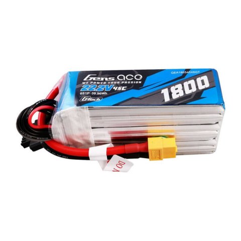 Akumulator Gens ace G-Tech 1800mAh 22.2V 45C 6S1P Lipo z konektorem XT60 Plug Akumulator Gens ace G-Tech 1800mAh 22.2V 45C 6S1P Lipo z konektorem XT60 Plug