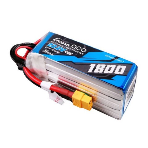 Akumulator Gens ace G-Tech 1800mAh 22.2V 45C 6S1P Lipo z konektorem XT60 Plug Akumulator Gens ace G-Tech 1800mAh 22.2V 45C 6S1P Lipo z konektorem XT60 Plug