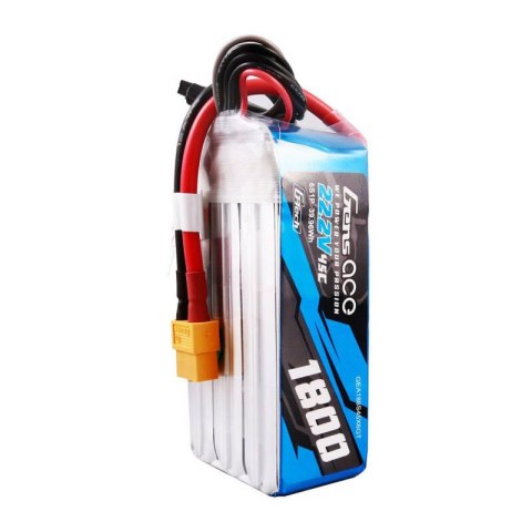 Akumulator Gens ace G-Tech 1800mAh 22.2V 45C 6S1P Lipo z konektorem XT60 Plug Akumulator Gens ace G-Tech 1800mAh 22.2V 45C 6S1P Lipo z konektorem XT60 Plug