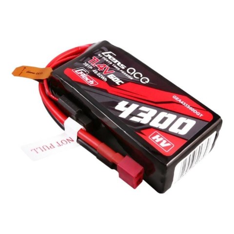 Akumulator Gens ace G-Tech 4300mAh 3S1P 11.4V 60C Lipo z konektorem T-plug Akumulator Gens ace G-Tech 4300mAh 3S1P 11.4V 60C Lipo z konektorem T-plug
