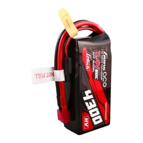 Akumulator Gens ace G-Tech 4300mAh 3S1P 11.4V 60C Lipo z konektorem T-plug Akumulator Gens ace G-Tech 4300mAh 3S1P 11.4V 60C Lipo z konektorem T-plug