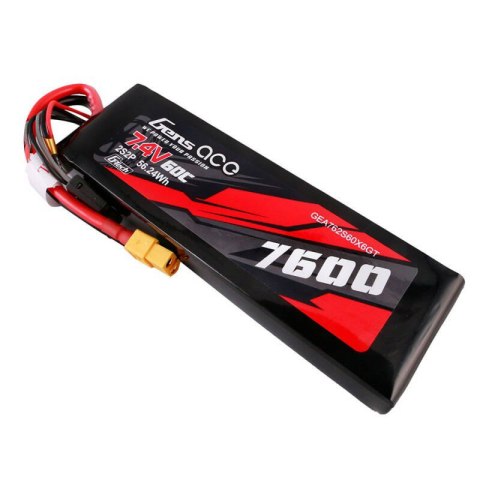 Akumulator Gens ace G-Tech 7600mAh 7.4V 60C 2S2P Lipo Battery PC mat Akumulator Gens ace G-Tech 7600mAh 7.4V 60C 2S2P Lipo Battery PC mat