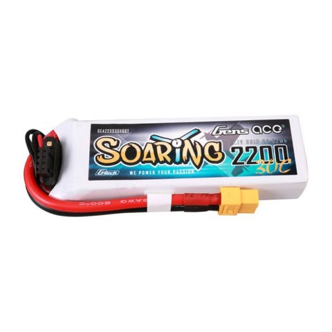 Akumulator Gens ace G-Tech Soaring 2200mAh 11.1V 30C 3S1P Lipo Battery Akumulator Gens ace G-Tech Soaring 2200mAh 11.1V 30C 3S1P Lipo Battery