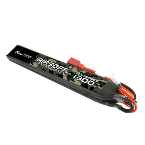 Akumulator Gens ace 25C 1300mAh 2S1P 7.4V Saddle Airsoft Gun Lipo z konektorem T Akumulator Gens ace 25C 1300mAh 2S1P 7.4V Saddle Airsoft Gun Lipo z konektorem T