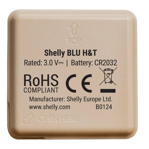 Czujnik temperatury i wilgotności Shelly BLU H&T (mokka) Czujnik temperatury i wilgotności Shelly BLU H&T (mokka)