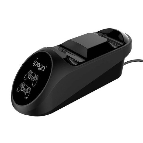 Podwójna stacja dokująca do kontrolera / GamePada do PS4 iPega PG-9180 (czarna) Podwójna stacja dokująca do kontrolera / GamePada do PS4 iPega PG-9180 (czarna)