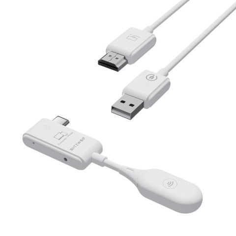 Transmiter / Odbiornik BlitzWolf, BW-CS7, Bezprzewodowy USB-C do HD Transmiter / Odbiornik BlitzWolf, BW-CS7, Bezprzewodowy USB-C do HD