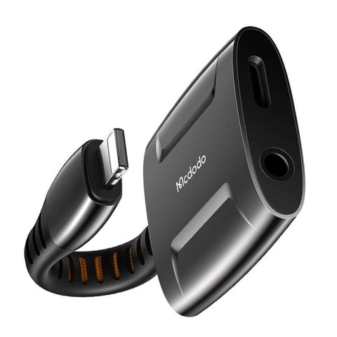 Adapter Lightning do Lightning + AUX mini jack 3.5mm, Mcdodo CA-6340 (czarny) Adapter Lightning do Lightning + AUX mini jack 3.5mm, Mcdodo CA-6340 (czarny)