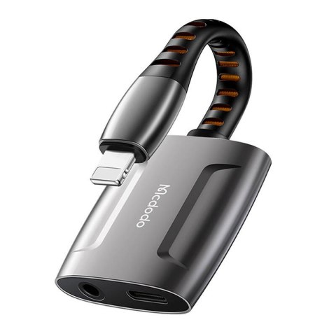 Adapter Lightning do Lightning + AUX mini jack 3.5mm, Mcdodo CA-6340 (czarny) Adapter Lightning do Lightning + AUX mini jack 3.5mm, Mcdodo CA-6340 (czarny)