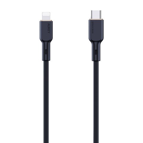 Kabel USB-C do Lightning Aukey CB-SCL1, 27W, 1m (czarny) Kabel USB-C do Lightning Aukey CB-SCL1, 27W, 1m (czarny)