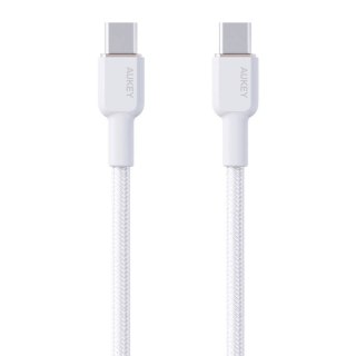 Kabel USB-C do USB-C Aukey CB-NCC2, 60W, 1.8m (biały)