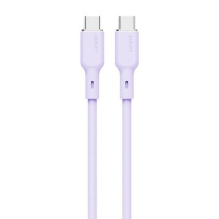 Kabel USB-C do USB-C Aukey CB-SCC102, 100W, 1.8m (lawendowy)