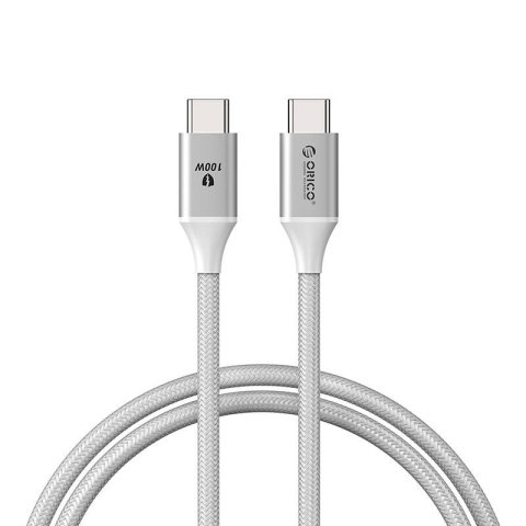Kabel do ładowania Orico 100W USB-C do USB-C (biały) Kabel do ładowania Orico 100W USB-C do USB-C (biały)