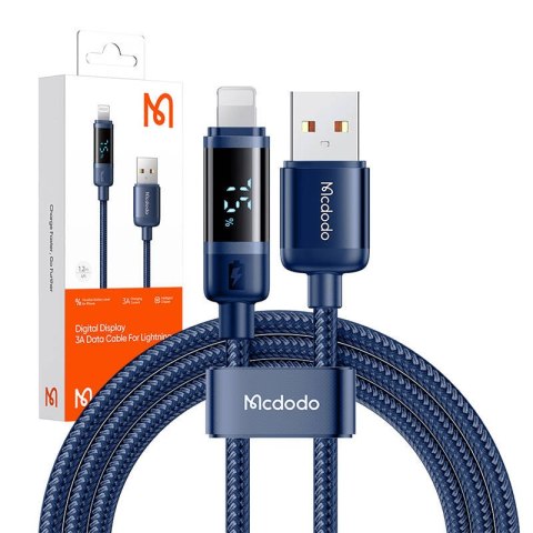 Kabel USB-A do Lightning Mcdodo CA-5001, 100W, 1.2m (niebieski) Kabel USB-A do Lightning Mcdodo CA-5001, 100W, 1.2m (niebieski)