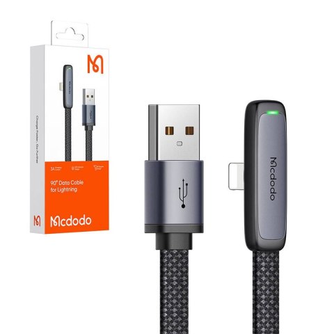 Kabel kątowy USB do lightning Mcdodo CA-2791, 1.8m (czarny) Kabel kątowy USB do lightning Mcdodo CA-2791, 1.8m (czarny)