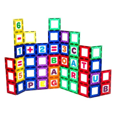 Klocki magnetyczne 3D Playmags 170 zestaw 80 elementów Klocki magnetyczne 3D Playmags 170 zestaw 80 elementów