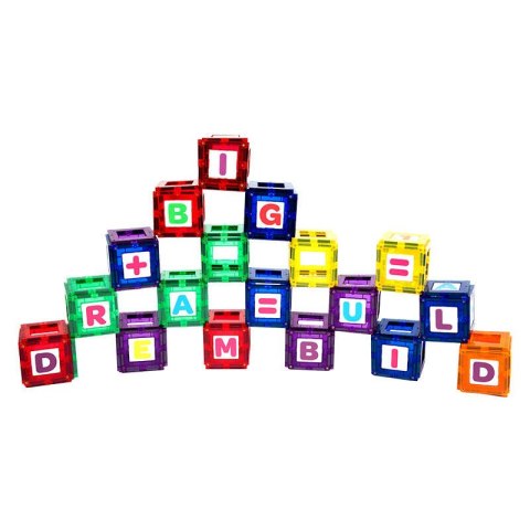 Klocki magnetyczne 3D Playmags 170 zestaw 80 elementów Klocki magnetyczne 3D Playmags 170 zestaw 80 elementów