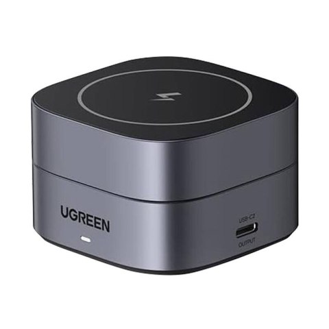 Ładowarka indukcyjna Qi 2w1 Ugreen W256 do iPhone, AirPods, 20W (czarna) + kabel USB-C do USB-C 1m Ładowarka indukcyjna Qi 2w1 Ugreen W256 do iPhone, AirPods, 20W (czarna) + kabel USB-C do USB-C 1m