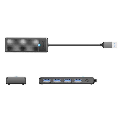 Adapter Hub Orico PAPW4A USB do 4x USB 3.0 (czarny) Adapter Hub Orico PAPW4A USB do 4x USB 3.0 (czarny)