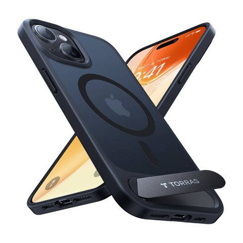 Etui Torras UPRO Pstand do iPhone 15 Pro Max (czarne) Etui Torras UPRO Pstand do iPhone 15 Pro Max (czarne)