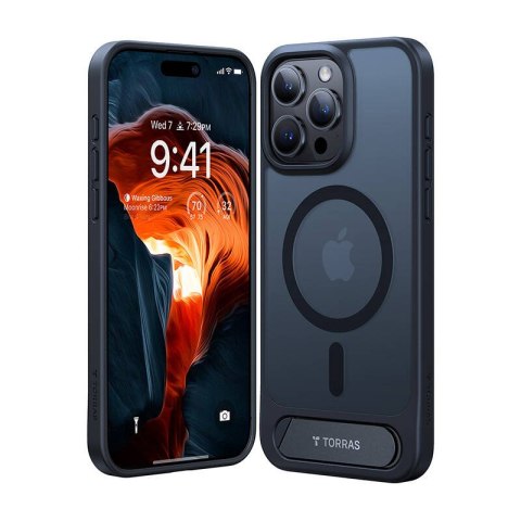Etui Torras UPRO Pstand do iPhone 15 Pro Max (czarne) Etui Torras UPRO Pstand do iPhone 15 Pro Max (czarne)