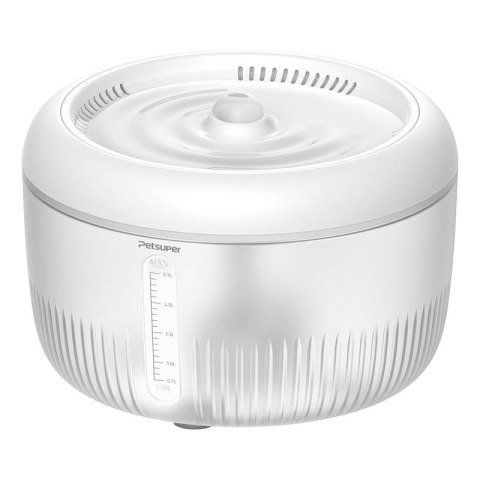 Inteligentna fontanna/poidło dla psa i kota Petsuper PW02 2,5L (białe) Inteligentna fontanna/poidło dla psa i kota Petsuper PW02 2,5L (białe)