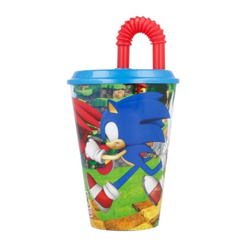 Kubek / Bidon ze słomką STOR 40530 430 ml Sonic the Hedgehog (niebiesko-czerwony) Kubek / Bidon ze słomką STOR 40530 430 ml Sonic the Hedgehog (niebiesko-czerwony)