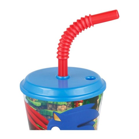 Kubek / Bidon ze słomką STOR 40530 430 ml Sonic the Hedgehog (niebiesko-czerwony) Kubek / Bidon ze słomką STOR 40530 430 ml Sonic the Hedgehog (niebiesko-czerwony)