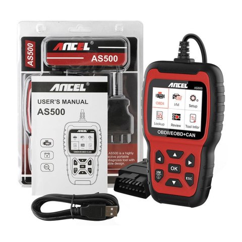 Skaner diagnostyczny OBD2 Ancel AS500/AC105 Skaner diagnostyczny OBD2 Ancel AS500/AC105