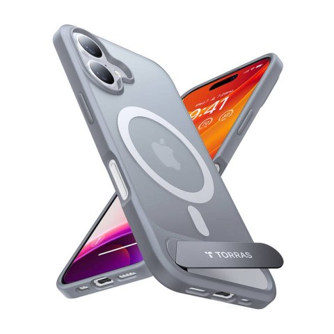 Etui Torras Pstand Series do iPhone 16 Plus (Titanium gray) Etui Torras Pstand Series do iPhone 16 Plus (Titanium gray)