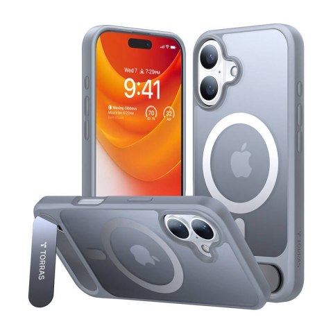 Etui Torras Pstand Series do iPhone 16 Plus (Titanium gray) Etui Torras Pstand Series do iPhone 16 Plus (Titanium gray)