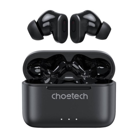 Słuchawki bezprzewodowe TWS Choetech BH-T15 ANC+ENC (czarne)