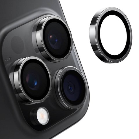Szkło na aparat Lensguard dla iPhone 16 Pro (Czarne) Szkło na aparat Lensguard dla iPhone 16 Pro (Czarne)