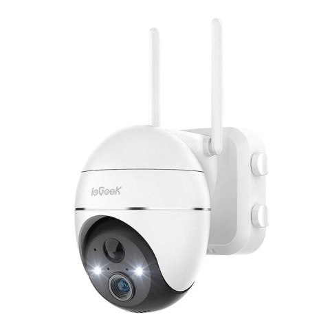 Bezprzewodowa kamera zewnętrzna WiFi 3MP ieGeek ZS-GX1S biała 5200mAh Bezprzewodowa kamera zewnętrzna WiFi 3MP ieGeek ZS-GX1S biała 5200mAh