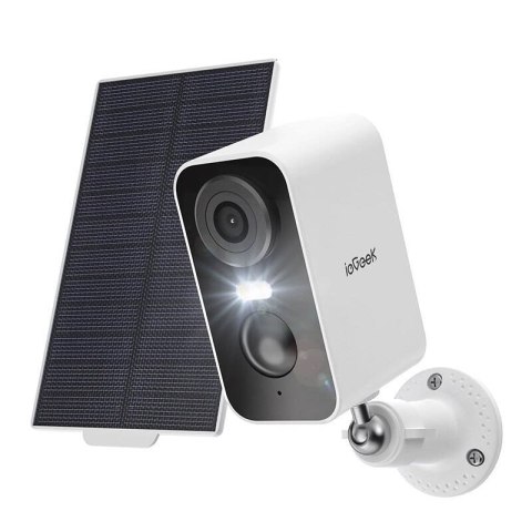 Bezprzewodowa kamera zewnętrzna WiFi 3MP ieGeek ZS-GX3S biała z panelem solarnym Bezprzewodowa kamera zewnętrzna WiFi 3MP ieGeek ZS-GX3S biała z panelem solarnym