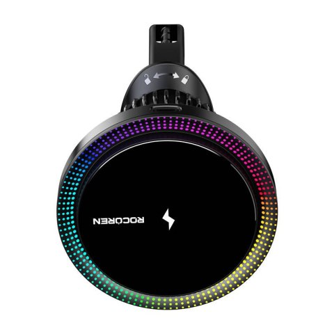 Bezprzewodowa ładowarka samochodowa Rocoren RCZJ-XK01, 15W (czarna) Bezprzewodowa ładowarka samochodowa Rocoren RCZJ-XK01, 15W (czarna)
