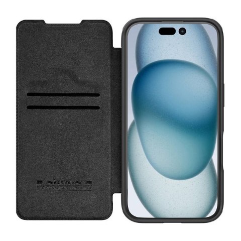 Etui Nillkin Qin Prop Leather iPhone 16 Pro Max (czarny) Etui Nillkin Qin Prop Leather iPhone 16 Pro Max (czarny)