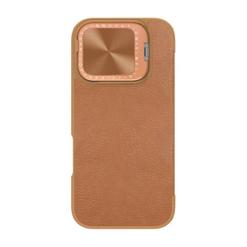 Etui Nillkin Qin Prop Leather iPhone 16 (brązowy) Etui Nillkin Qin Prop Leather iPhone 16 (brązowy)