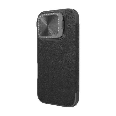 Etui Nillkin Qin Prop Leather iPhone 16 (czarny) Etui Nillkin Qin Prop Leather iPhone 16 (czarny)