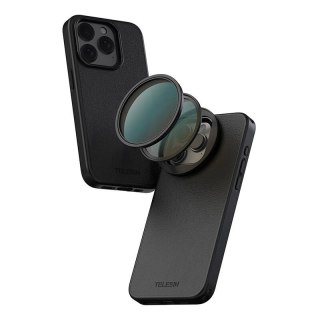 Etui z magnetyczną ramką na filtry Telesin do iPhone 15 Pro Max