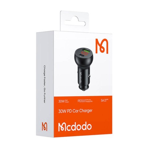 Ładowarka samochodowa Mcdodo CC-6810 USB-A + USB-C, 30W Ładowarka samochodowa Mcdodo CC-6810 USB-A + USB-C, 30W