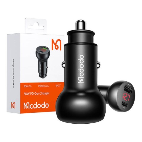 Ładowarka samochodowa Mcdodo CC-6810 USB-A + USB-C, 30W Ładowarka samochodowa Mcdodo CC-6810 USB-A + USB-C, 30W