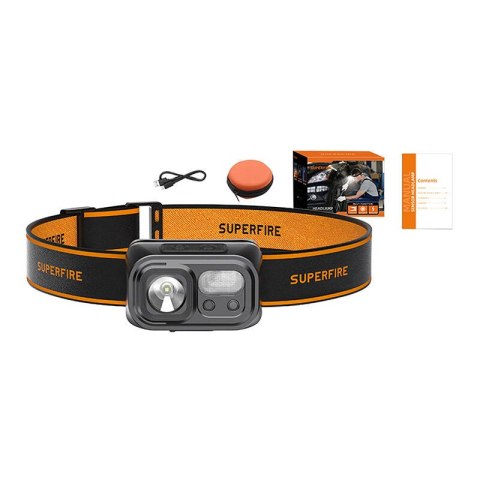 Latarka czołowa Superfire HL23-S, 350lm, USB-C Latarka czołowa Superfire HL23-S, 350lm, USB-C